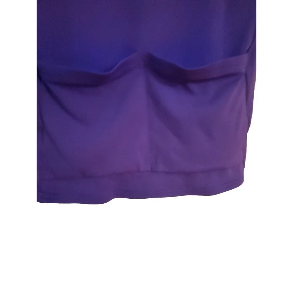 Sz LRG PEARL IZUMI PURPLE SLEEVELESS CYCLING SHIRT 3/4 ZIPPER‎ WOMENS Size 14